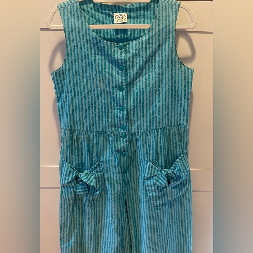 Vintage Laura Ashley Romper Jumper Jumpsuit - Picture 7 of 12